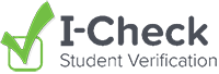 Student verification with I-Check logo